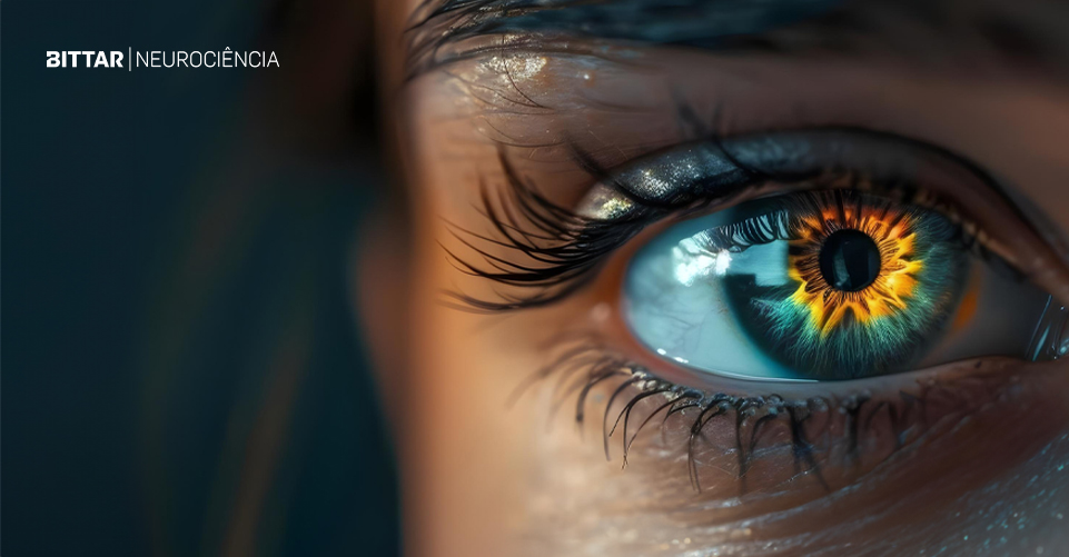 Olho mantendo contato visual